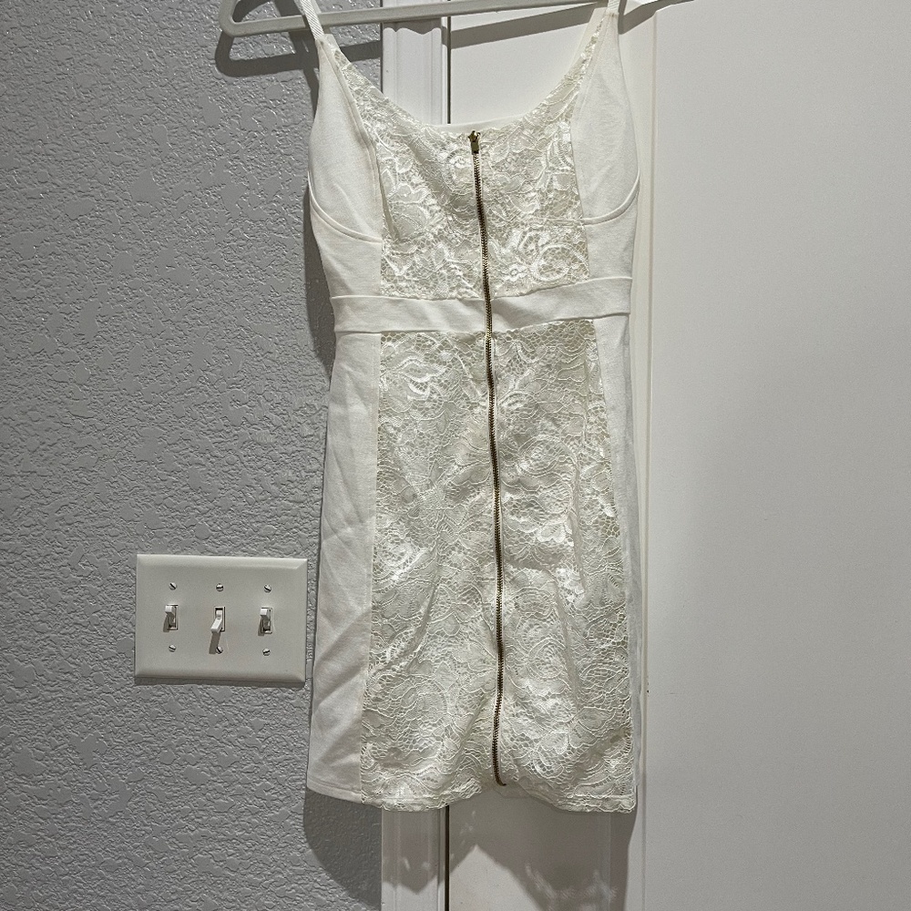 Express White Lace Bodycon Dress